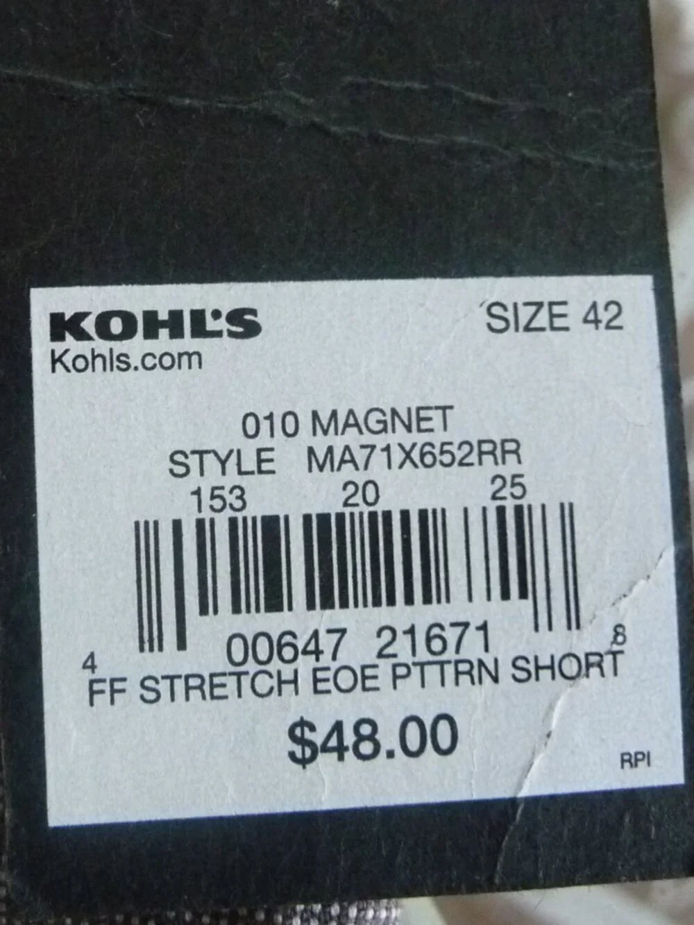 Apt. 9 Premier Flex Men’s Shorts Size 42